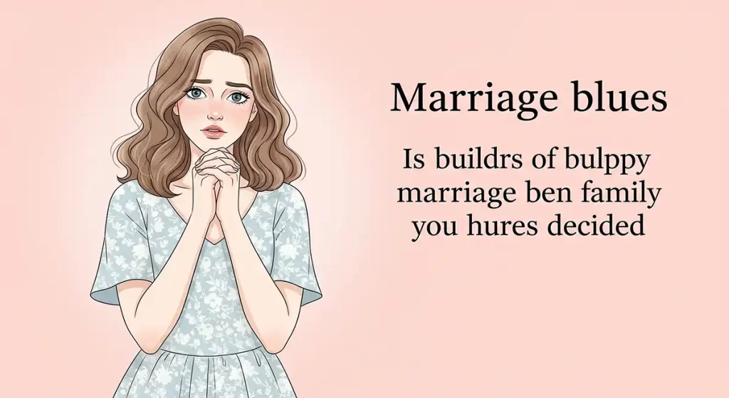 結婚は決まったけれど幸せな家庭を築けるのか、将来像が描けず不安に苛まれるマリッジブルーな30代前半の女性