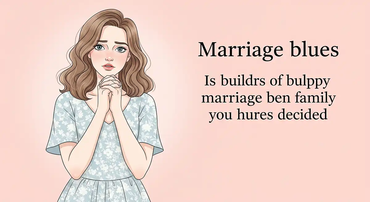 結婚は決まったけれど幸せな家庭を築けるのか、将来像が描けず不安に苛まれるマリッジブルーな30代前半の女性